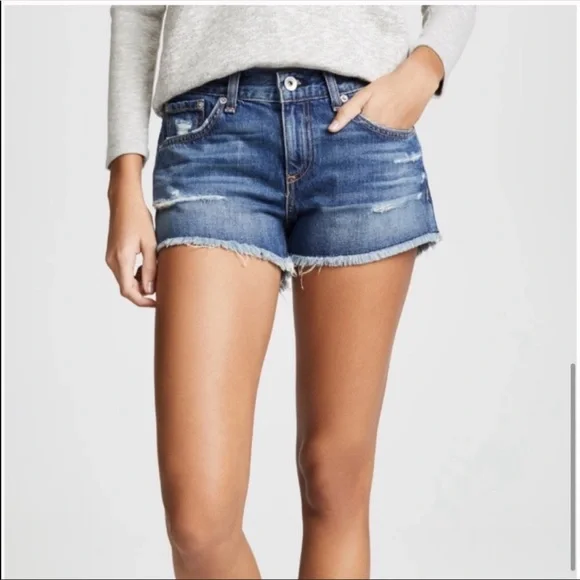 rag bone Shorts Rag Bone Cut Off Denim Johny Short Sz 28